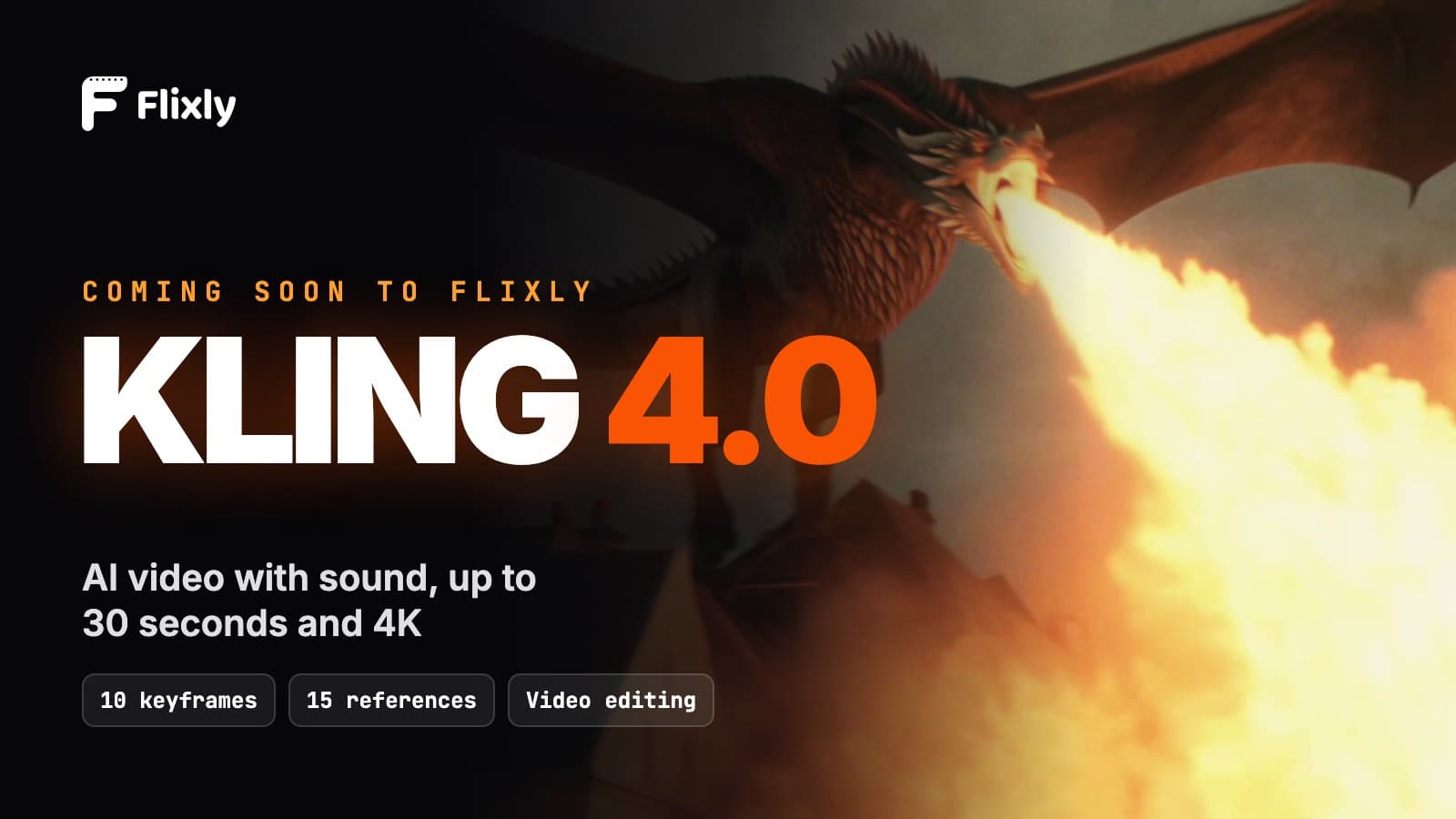 Kling 4.0 Is Coming to Flixly: 30-Second AI Video, 4K and Omni Reference